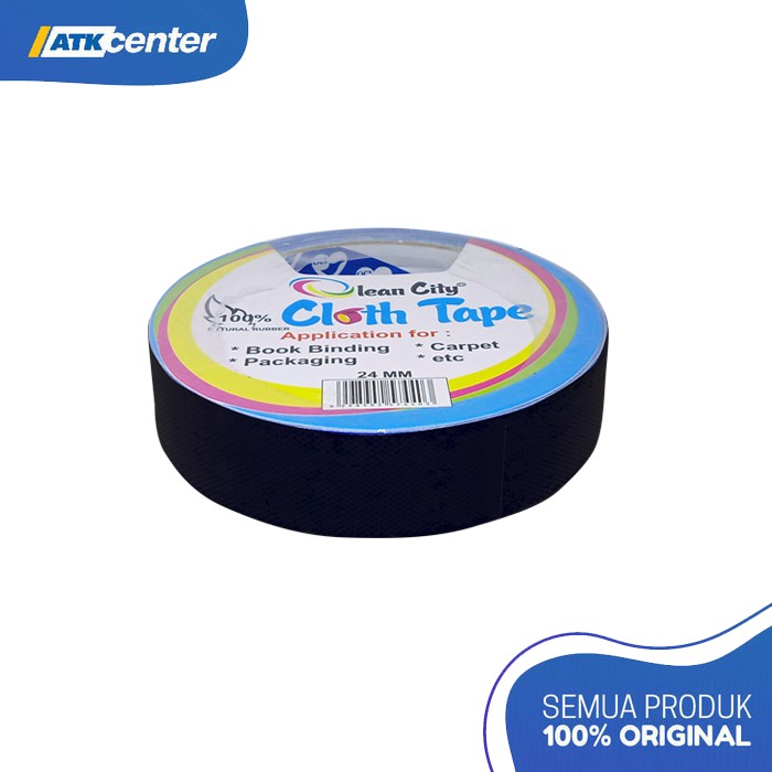 

Cloth Tape / Lakban Kain Olean City 1" (24 MM X 10 M) Black