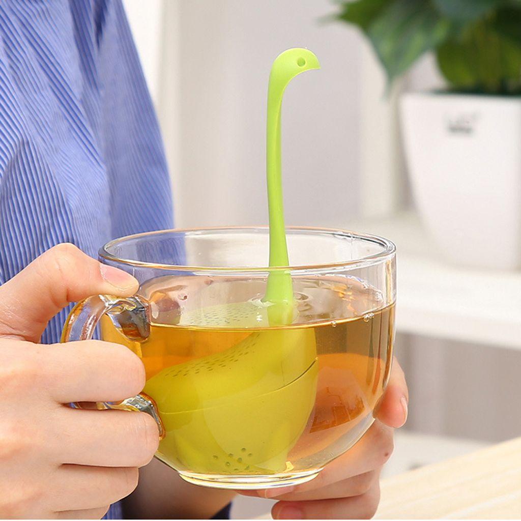 Rebuy Dinosaurus Tea Infuser Kreatif Besar Gagang Panjang Untuk Peralatan Minum Teh Longgar Brew Tea Tool Saringan Teh