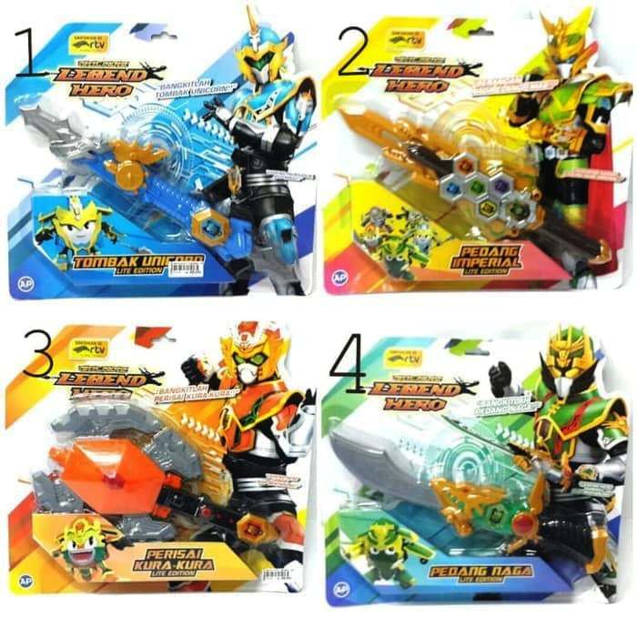 MAINAN ANAK LEGEND HERO SERIES PEDANG TOMBAK PERISAI