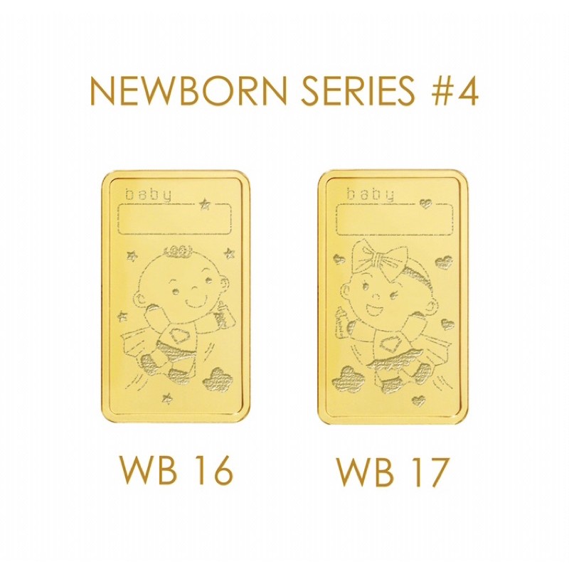 Wonderful Wish Emas Batangan 24Karat Custom Ukir Newborn Series-3
