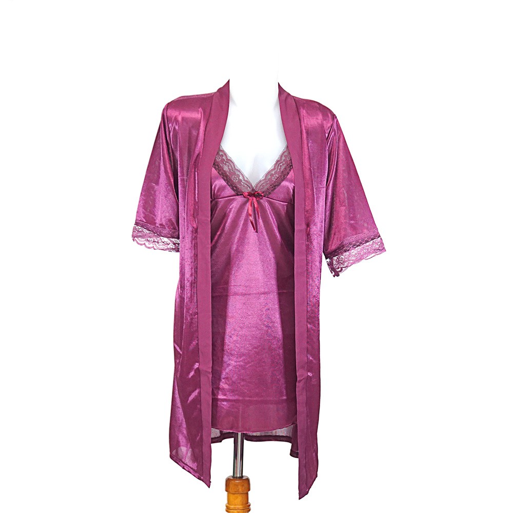 Lingerie Kimono Set dengan Inner Dalaman TSP Pita include Gstring