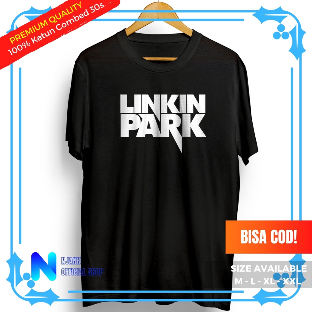 Kaos Band Linkin Park Fnt Baju Pria Distro Original Premium Cotton Combed 30s Sablon Poliflex