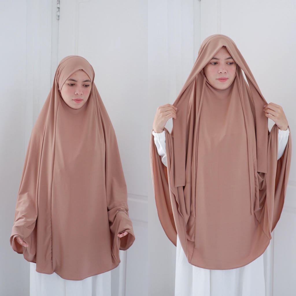 Jual HIJAB NIQAB TALI JERSEY JUMBO/HIJAB FRENCH HIMAR JUMBO / HIJAB