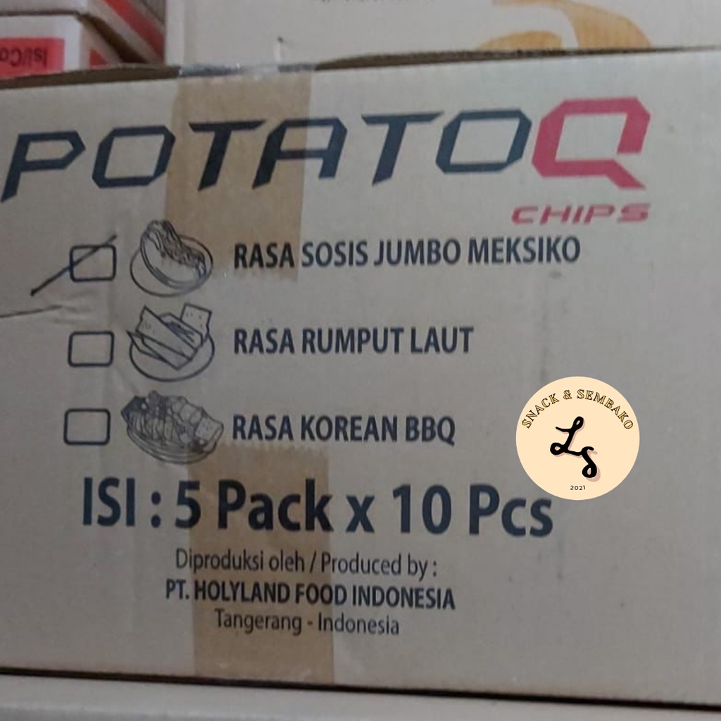 Potato Q Chips 1 Pack Isi 10 pcs @28gr