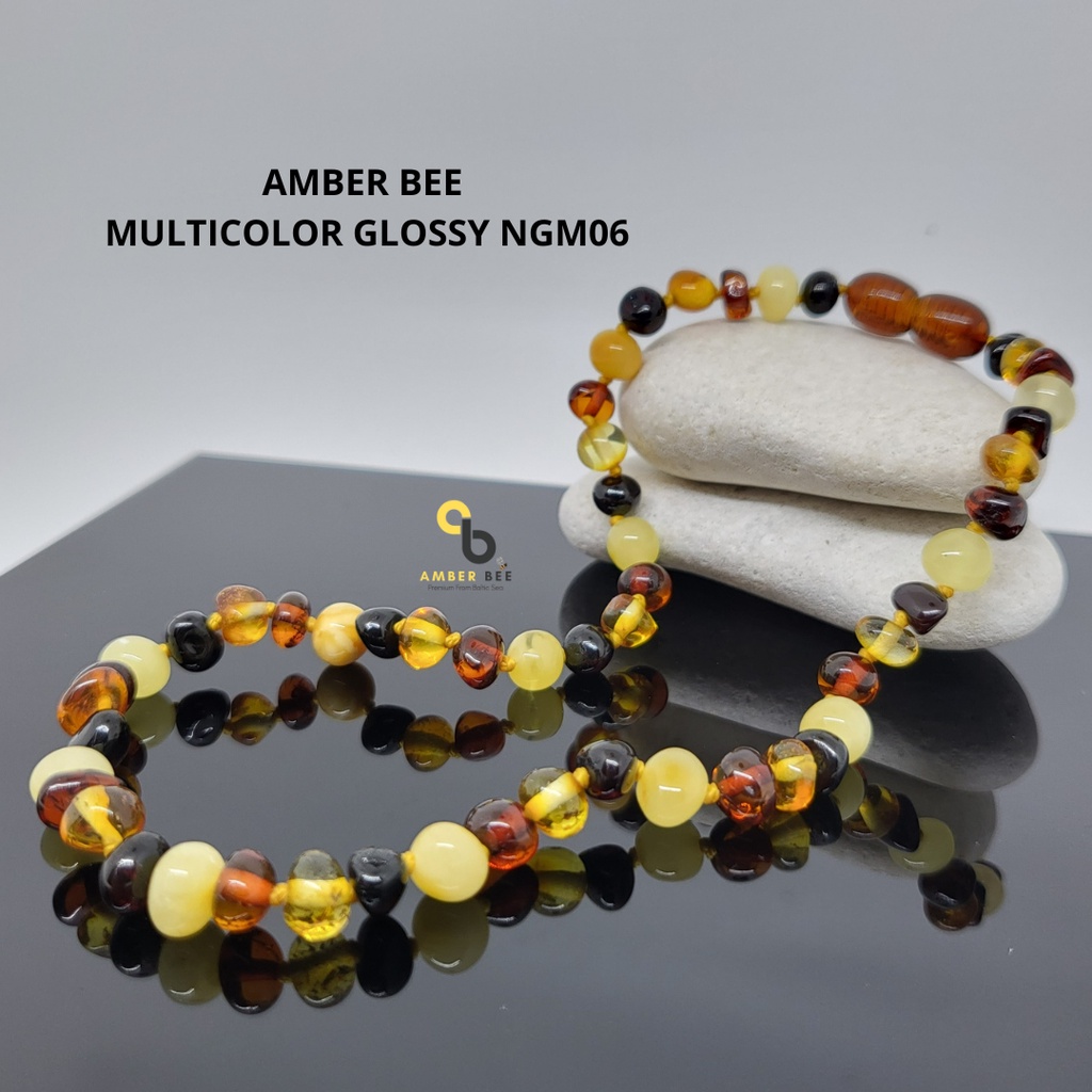 Kalung Amber Anak TK/SD Junior Premium Glossy Multicolor NJGM0636 By Amber Bee