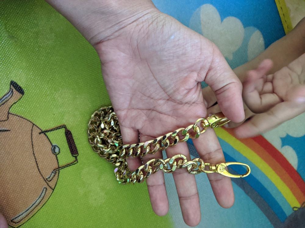 Cantelan / Pengait Tas Tebal Warna Emas Muda