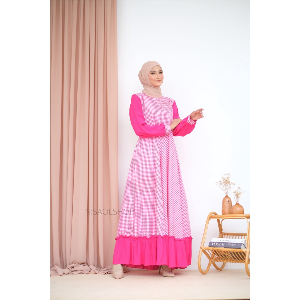 NATALIA DRES- DRES BERTALI DAN SAKU - UKURAN M-XL  - NEW MODEL - PAKAIAN WANITA - BISA COD