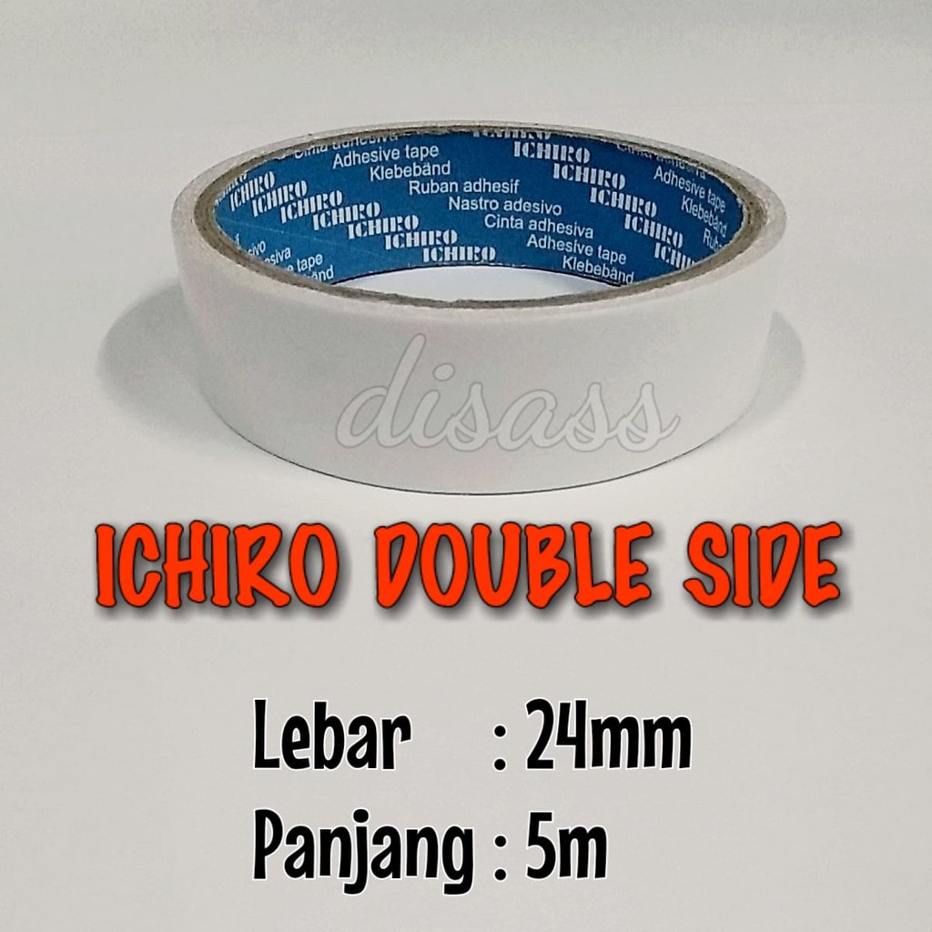 

PROMO SUPER MURAH !!! ICHIRO DOUBLE TAPE 24MM x 5M - DISASS JOGJA