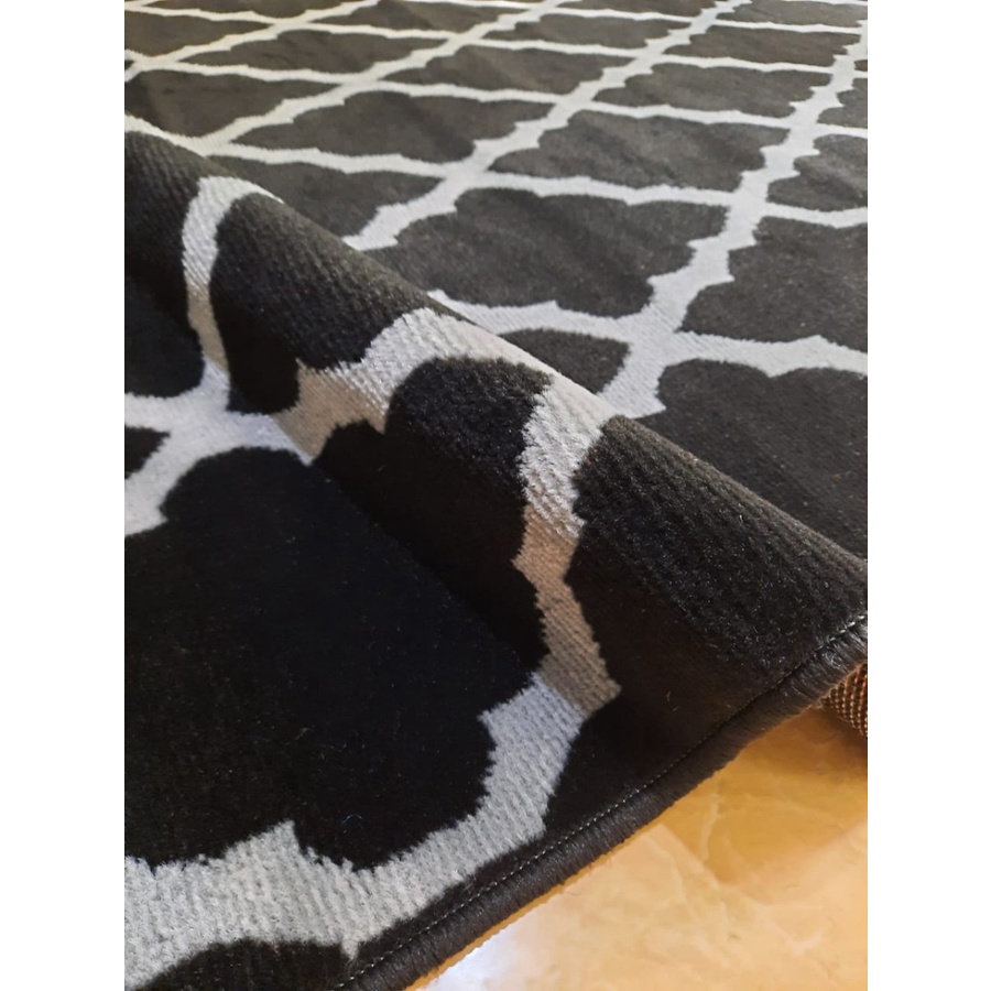 MAROC Karpet Lantai 160x210 Midnight Monokrom - Midnight 13-3