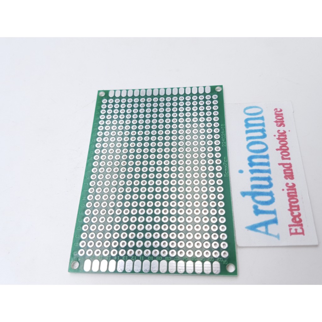 PCB Dot Matrix lubang Double Layer Through Hole 5x7 cm FR4 Protoboard 5x7cm