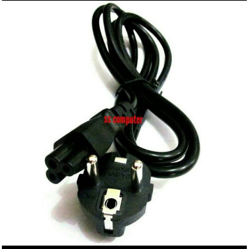 Kabel Power Adaptor Laptop Notebook Lubang 3 Tebal