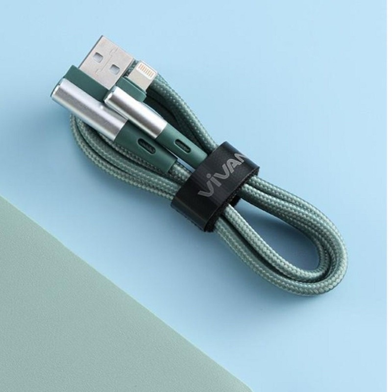 VIVAN Kabel Data LIGHTNING iPhone BWL100S Kabel Data Fast Charging 2.4A Original Garansi Resmi