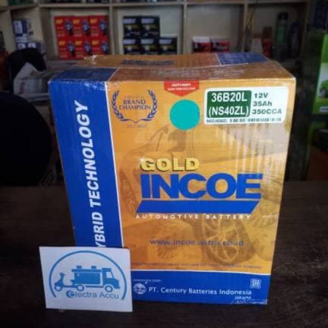 Jual Aki Mobil NS40ZL Incoe Accu Basah Original Ori | Shopee Indonesia