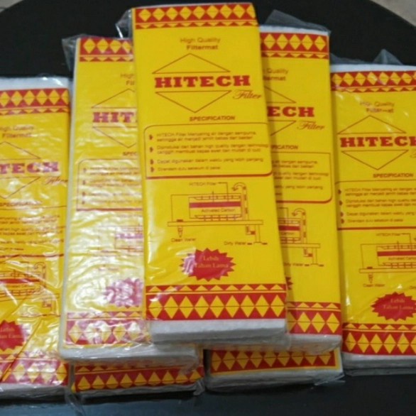 Kapas filter aquarium putih hitech serat karbon carbon aktif