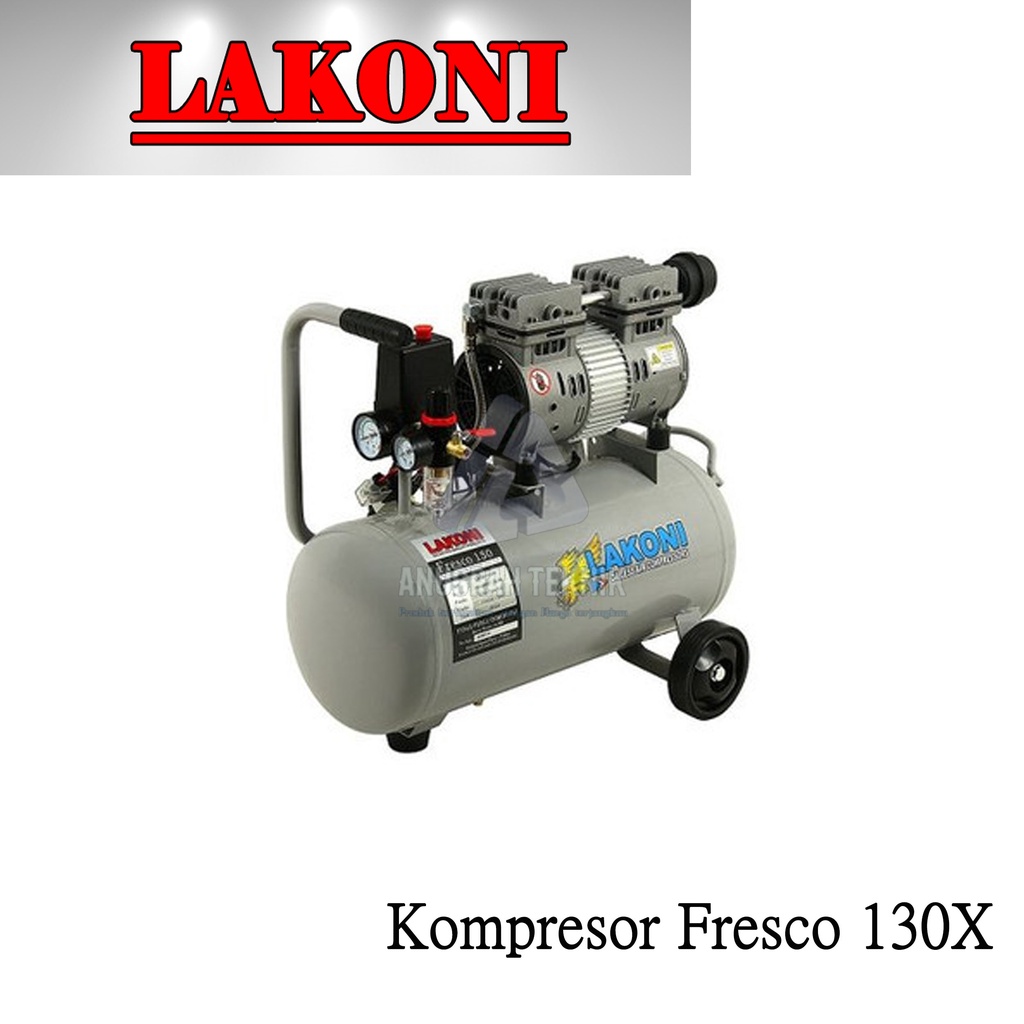 Kompresor Angin Oilless 30 Liter Tanpa Oli LAKONI Fresco 130X Kompresor Udara
