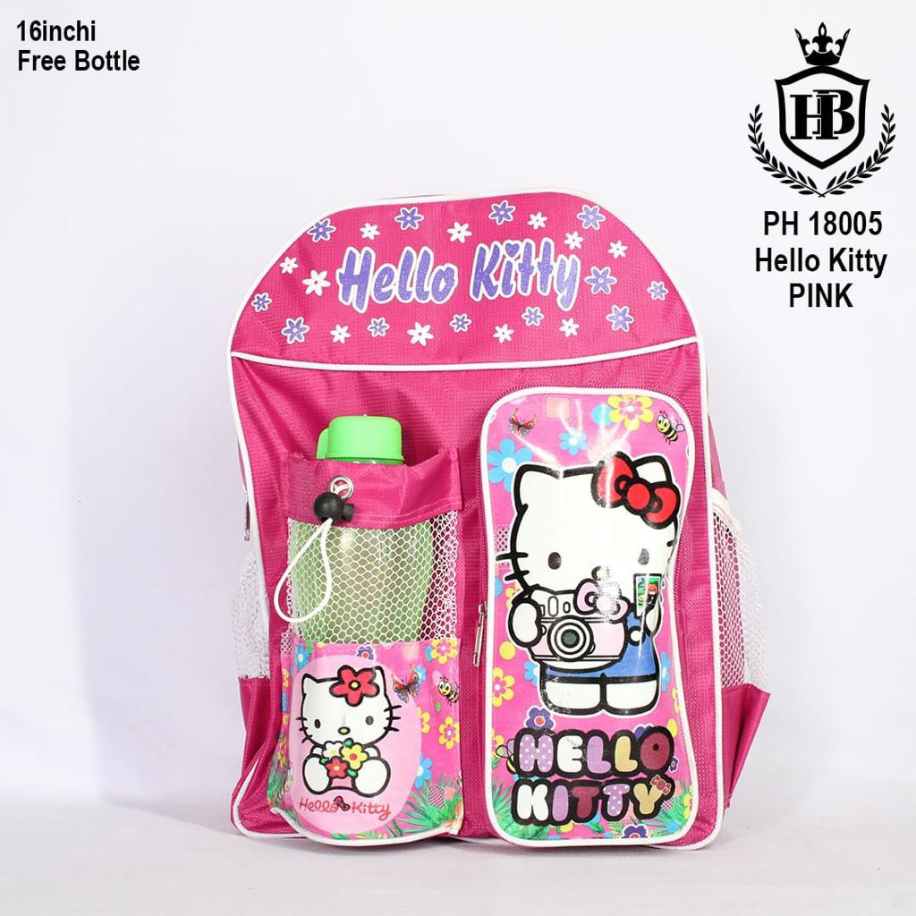 Tas Cartoon Karakter Ransel anak perempuan  PH 18005 ' 16  Inchi FREE BOTOL MINUM / New ArrivaL