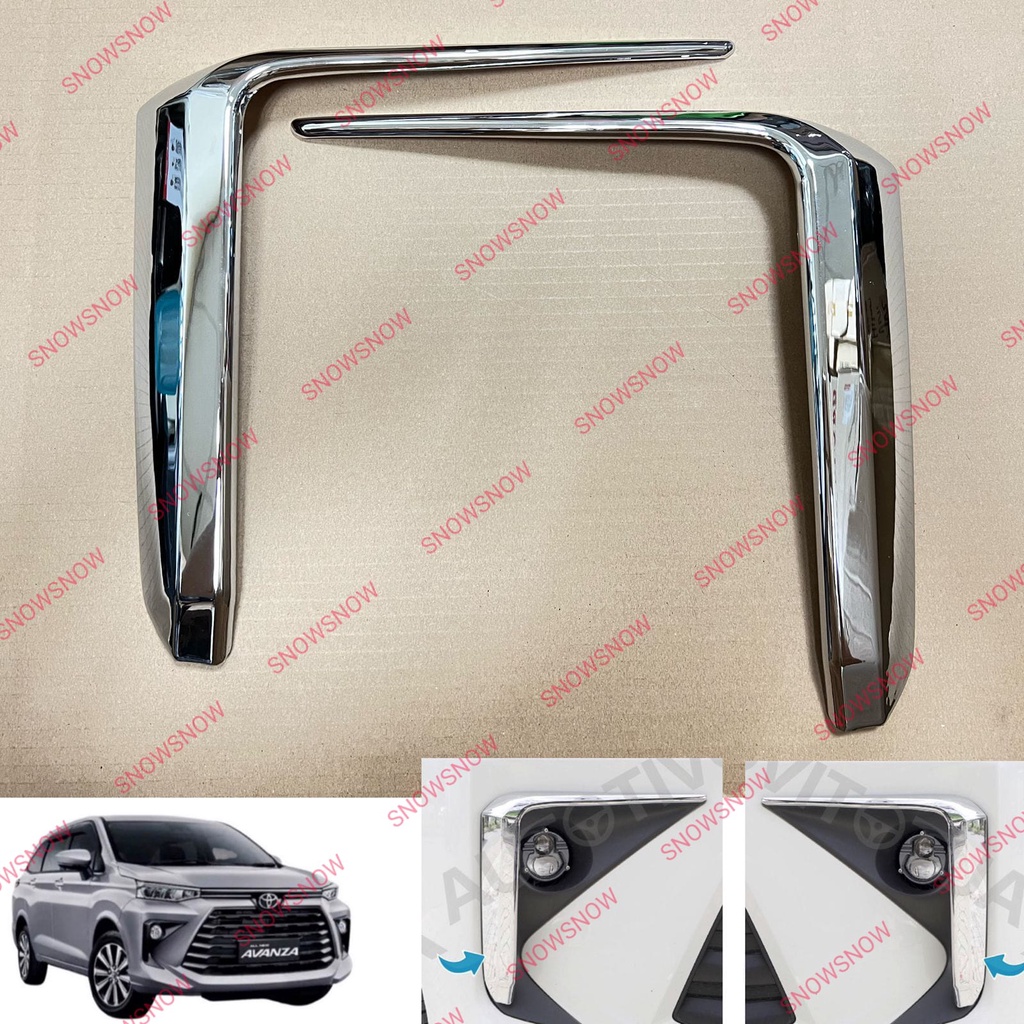 Foglamp Cover Avanza 2022 2023 2024 Ring Fog Lamp Chrome