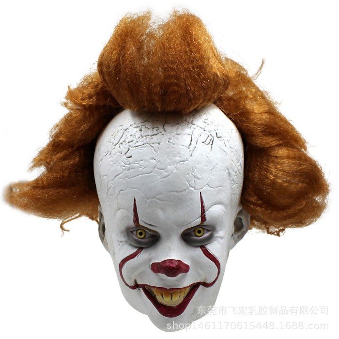 TOL-28 topeng latex karet full head kepala it badut clown pennywise