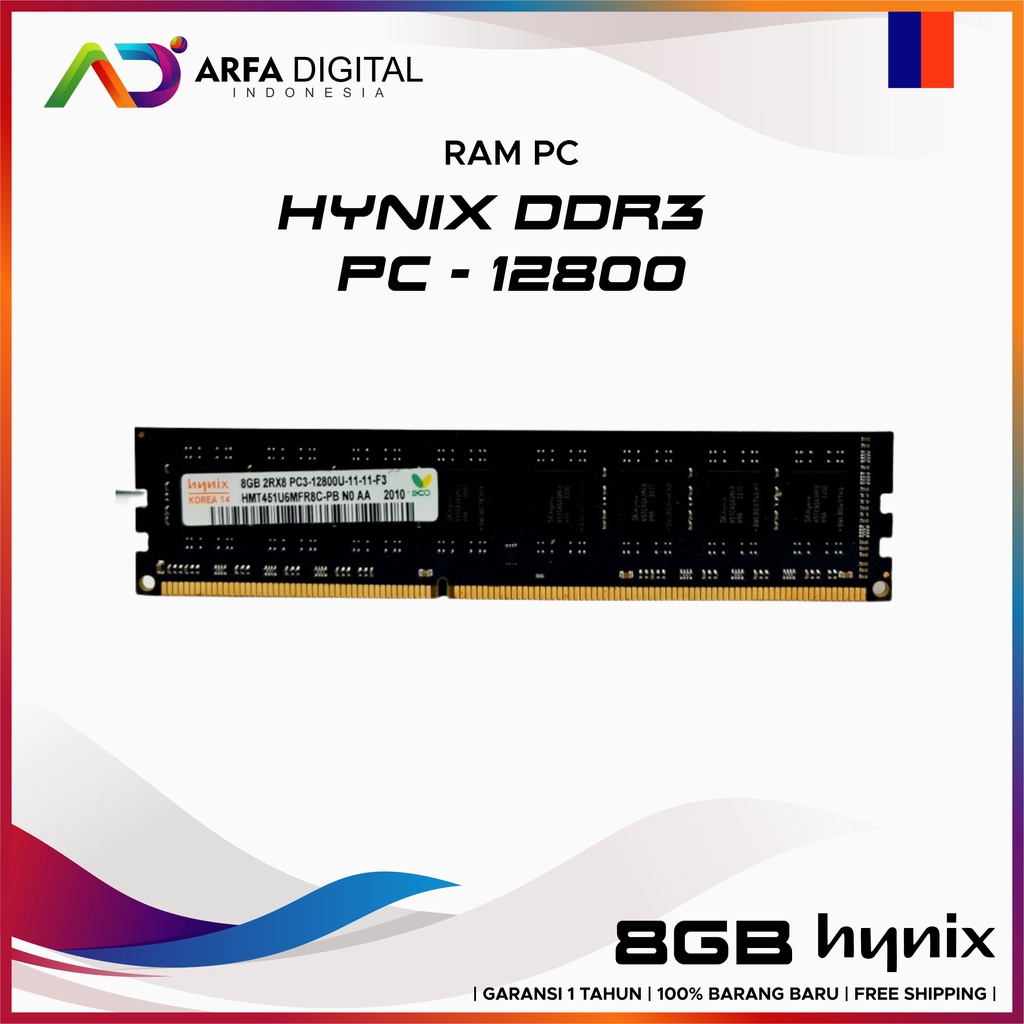 Memory RAM PC Hynix DDR3 8gb 12800/1600Mhz [1.5v] Ori Ram Komputer RAM PC