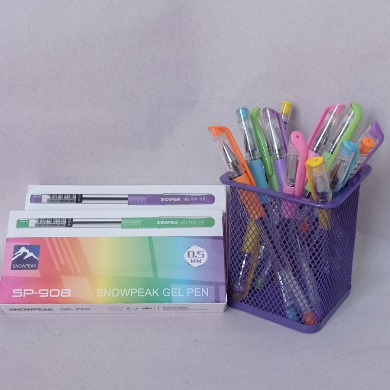 

Gel pen/Pen Snowpeak 0.5mm isi 12pc