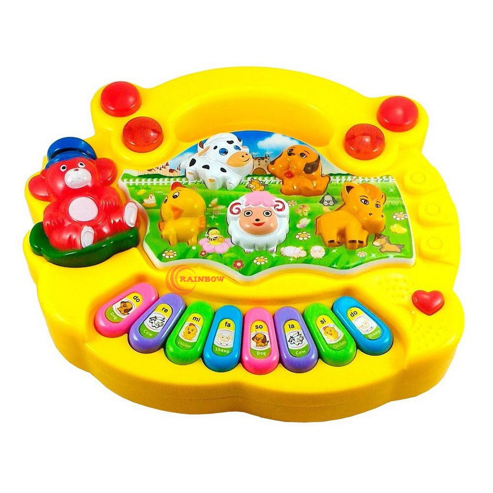 Animal Farm Piano Mainan Musik Anak dan Bayi / Mainan Edukasi Anak Animal Farm Piano / Music Piano Toy / Animal Farm Piano - Mainan edukasi Anak dan Bayi - WARNA ACAK / RANDOM