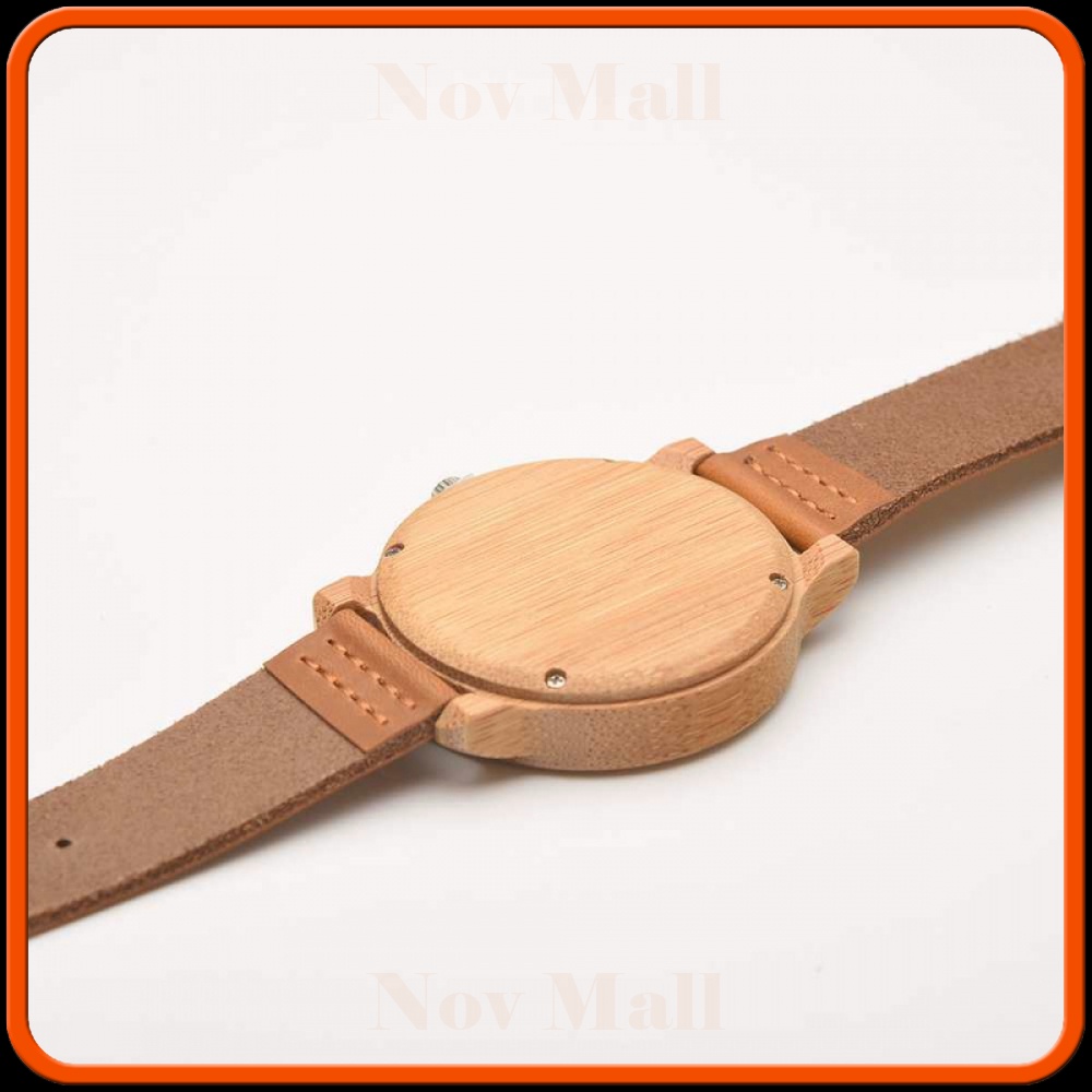 Jam Tangan Bambu Analog Wanita - A10