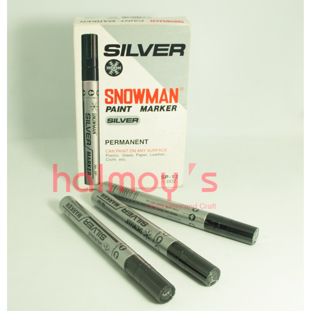 

SPIDOL PAINT MARKER SNOWMAN SILVER SP - 12