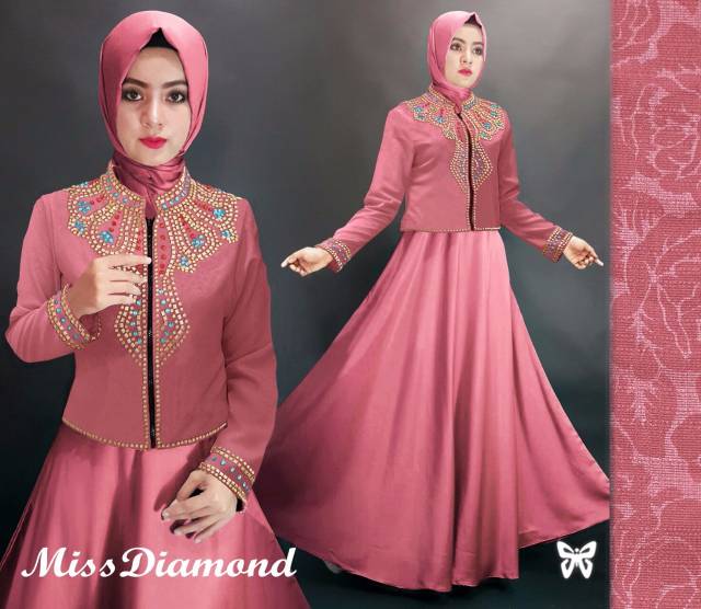 Maxi miss diamond peach Milo maroon tosca