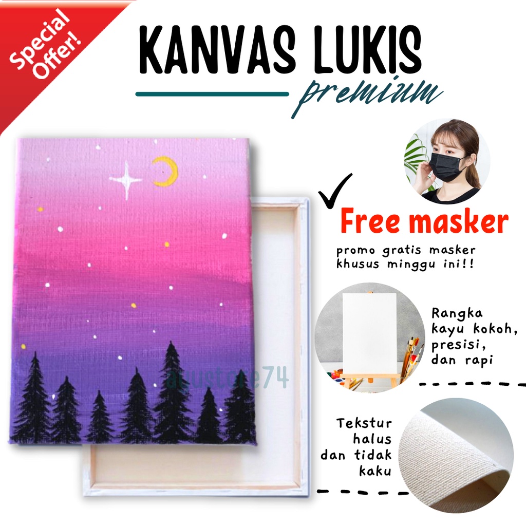 

Kanvas Lukis basic I.M 20 x 30 cm/Canvas Board 20 x 30 cm