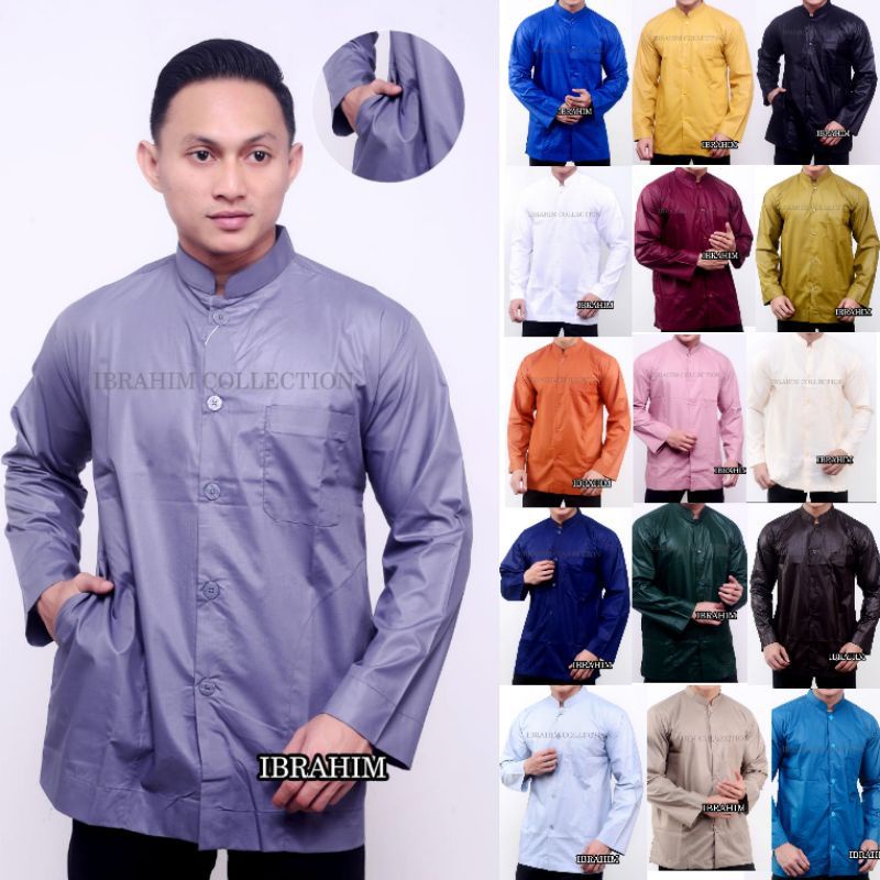 Baju Koko Haibah Exsklusive Saku Samping Koko Habaib Model Ammu Ibrahim