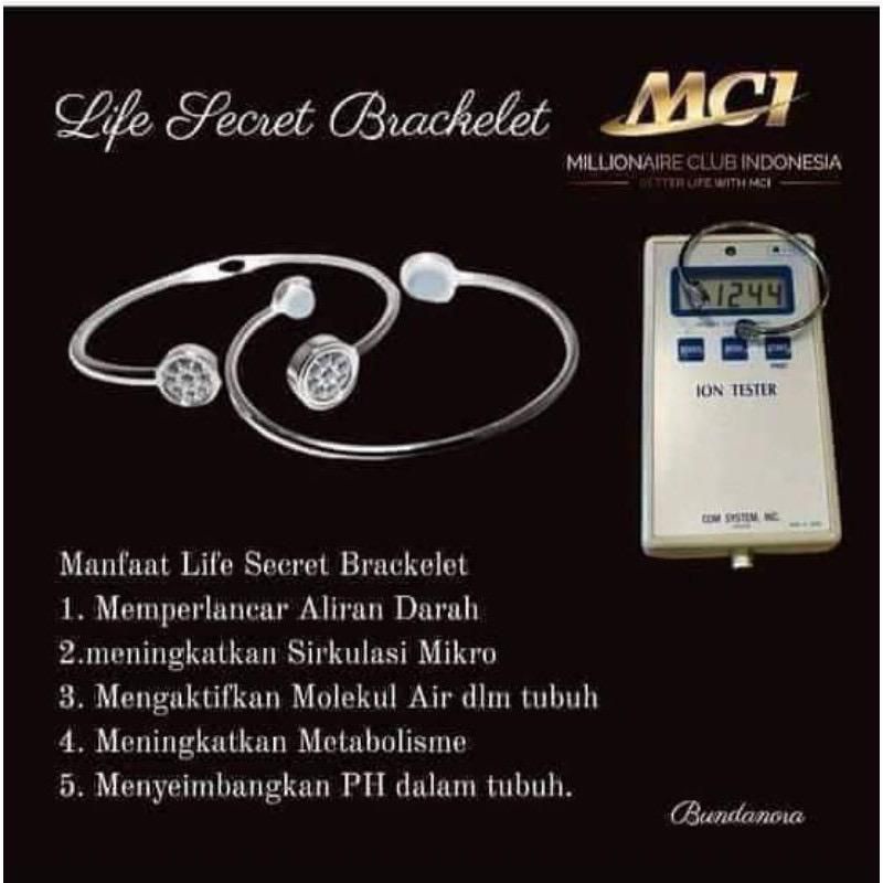 GELANG KESEHATAN MCI/DISTRIBUTOR RESMI MCI/LIFE SECRET BRACELET/MCI/MGI/ORIGINAL