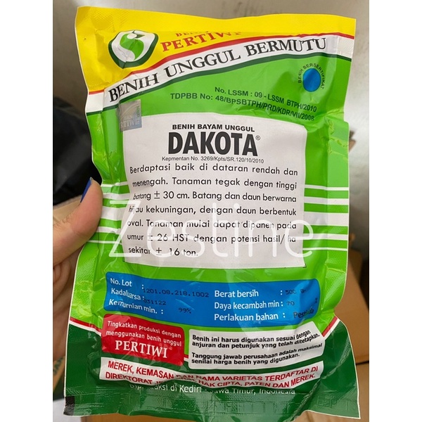 [Tani] Benih Bayam Hijau 500gr Dakota