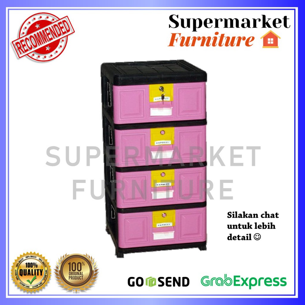 LEMARI SUSUN LACI NAPOLLY 4SUSUN/RAK SERBA GUNA 4SSN/STB 400