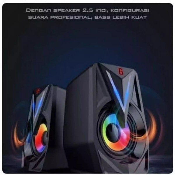 Speaker GAMEN GS1 RGB speaker laptop dan komputer