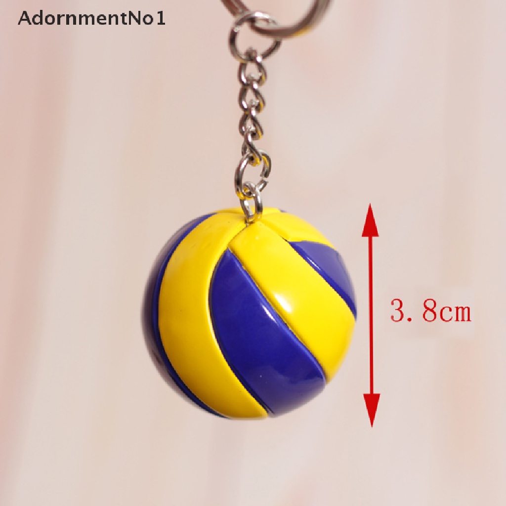 (AdornmentNo1) Gantungan Kunci Bentuk Bola Basket / Voli / Sepak 3D Untuk Suvenir / Hadiah