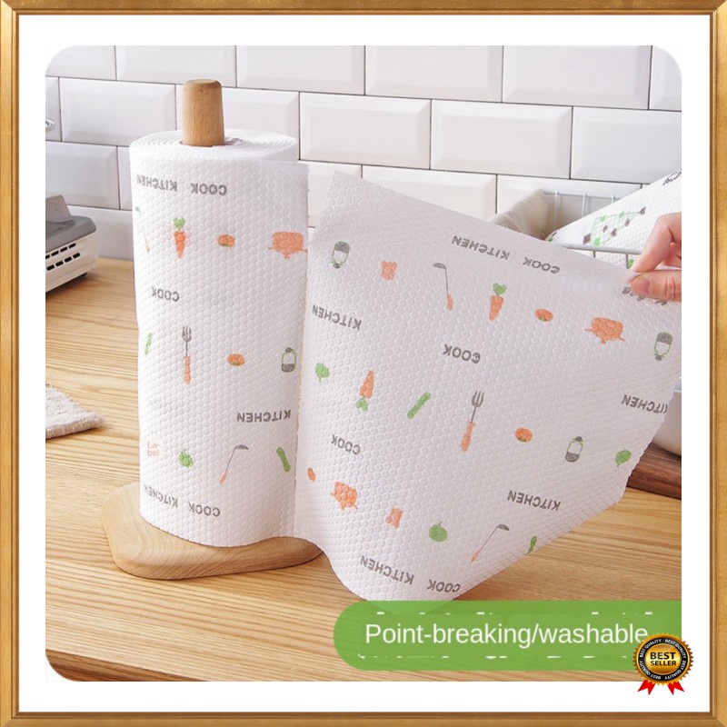 GS8 Tisu Kertas Reusable Paper Towel 1 Roll 50 Helai EOU HOME MB104P - White Diskon