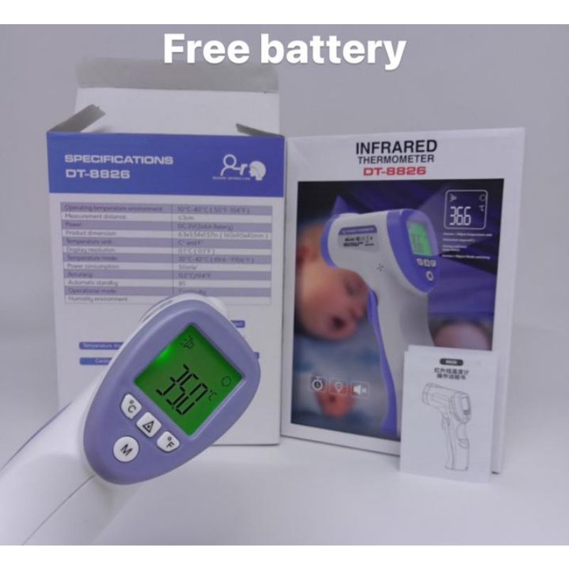 alat tes suhu tubuh termometer / thermometer tembak