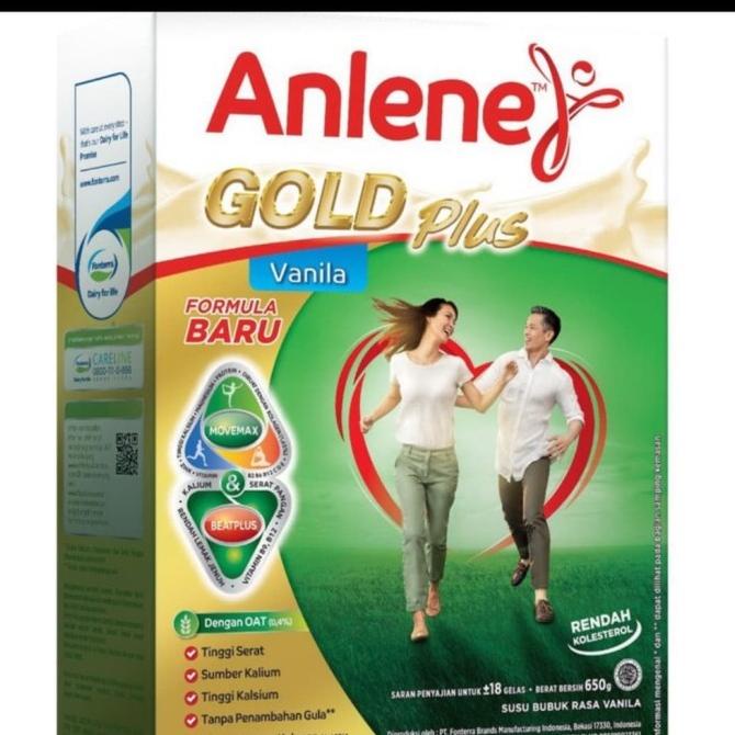 

[COD] ANLENE GOLD PLUS 650 G RASA ORIGINAL/ COKLAT /VANILA [COD]