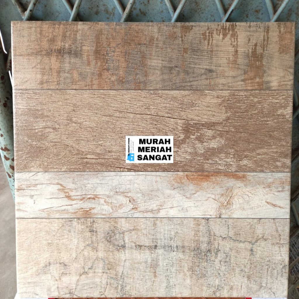 Keramik lantai  40x40 kasar urat kayu MULIA
