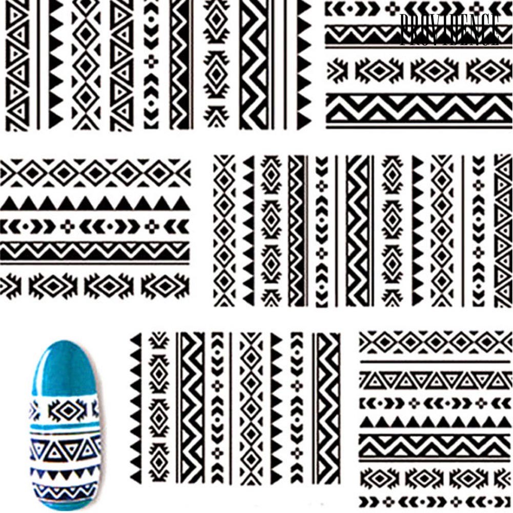 Providence Stiker Decal Transfer Air Multi Motif Untuk Dekorasi Nail Art / Manicure Diy