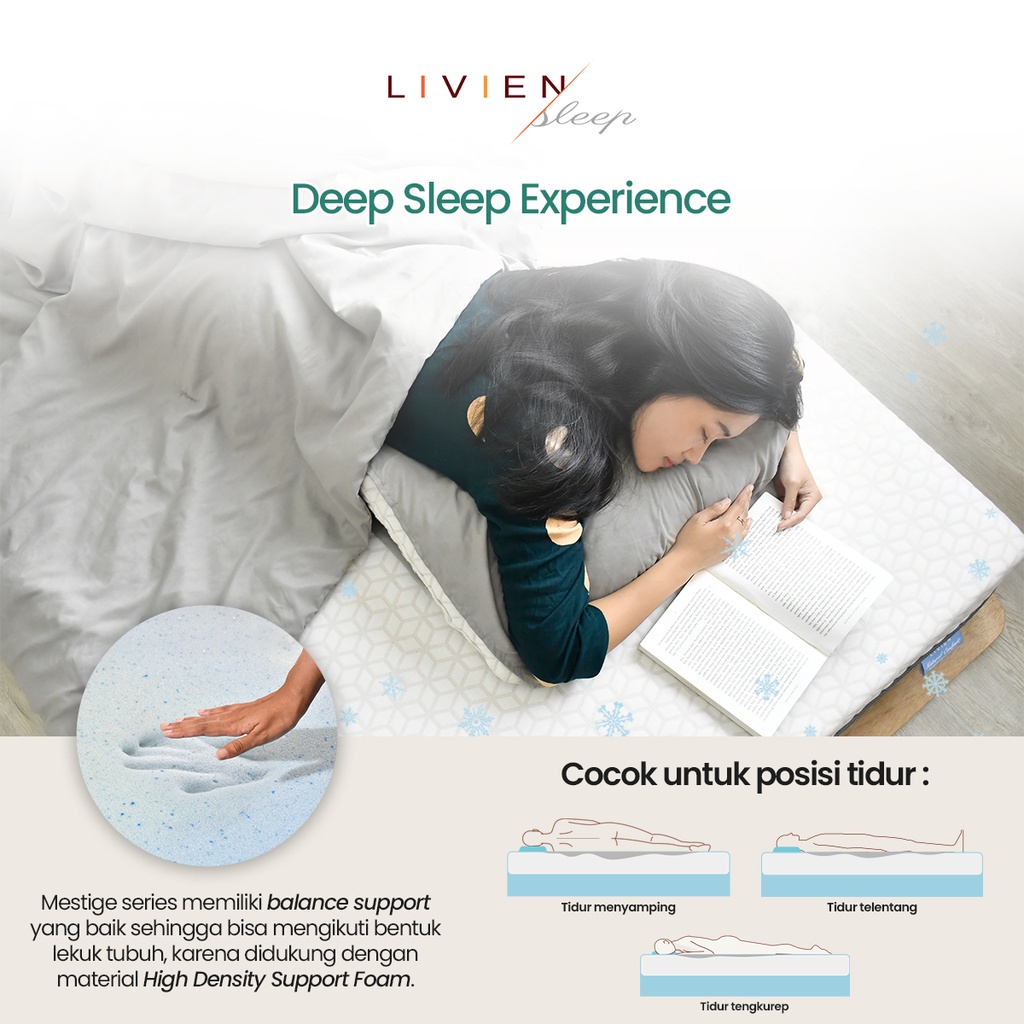 Kasur Busa Memory Foam, Livien Sleep Mestige Mattress (Kasur Busa Memory Foam)