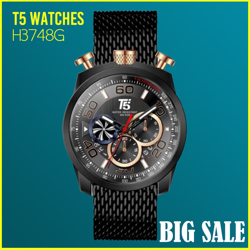 Jam Tangan T5 H3748G Original Chronograph