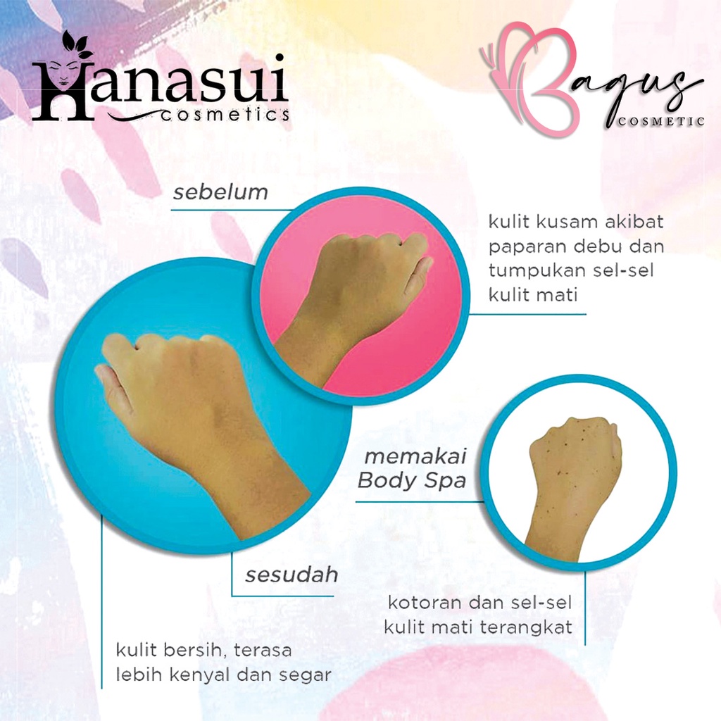 ⭐BAGUS⭐ BODY SPA HANASUI BPOM / BODY SPA PERONTOK DAKI / SPA HANASUI