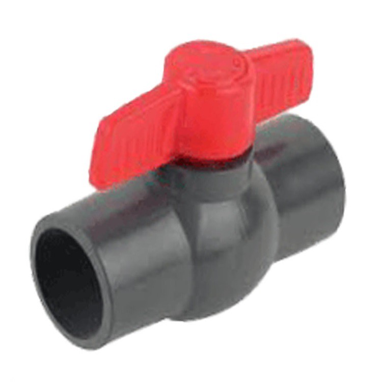 Yuta BVOP Stop Kran Polos Plastik Keran PVC Ball Valve 1/2&quot; 3/4&quot;