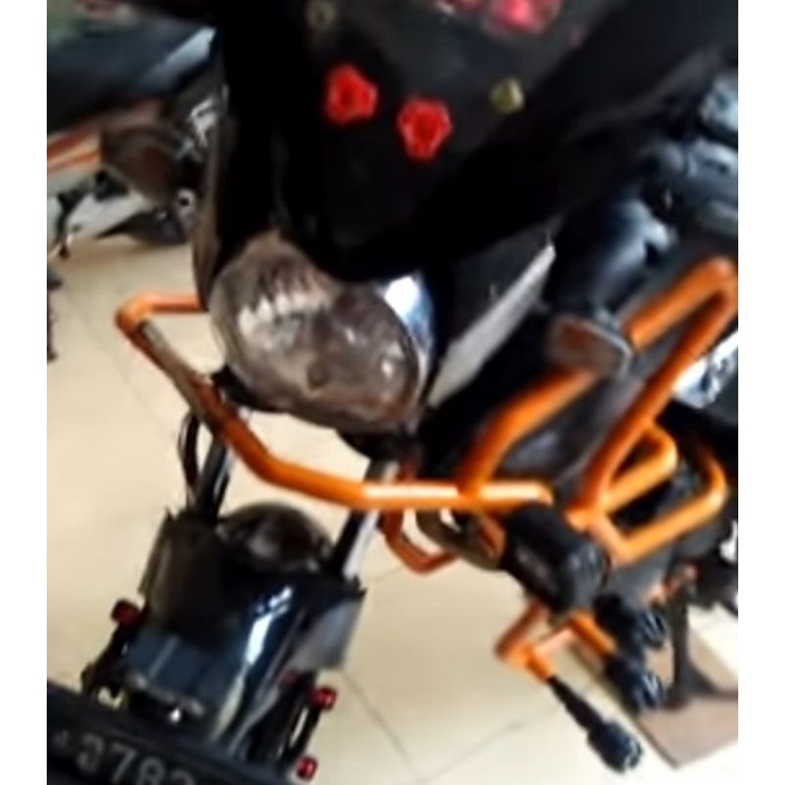 crasbar motor tiger bekas besi tebal bekas