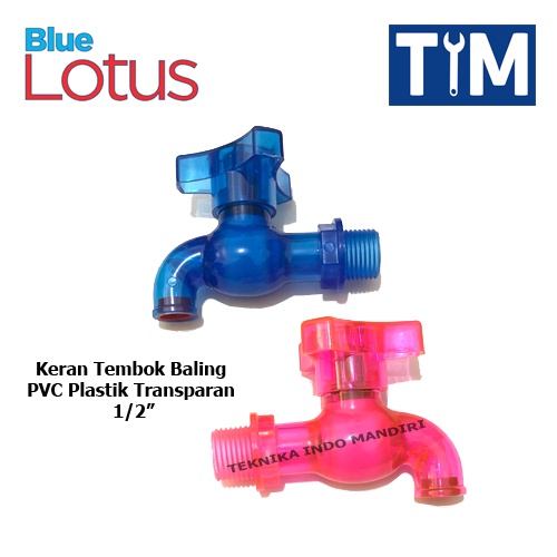 Keran Tembok Baling Plastik Transparan 1/2&quot; / Keran Air LOTUS 1/2&quot;