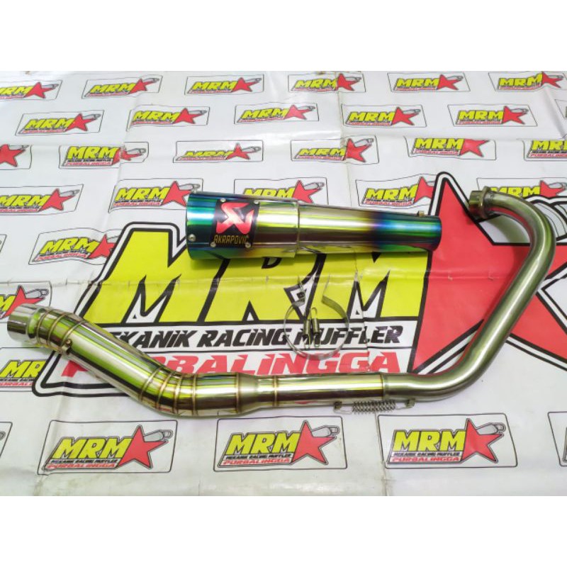 Knalpot Akrapovic Vixion New Old Bluemoon