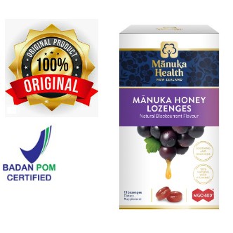 

Permen Madu Manuka Health MGO 400+ with Blackcurrant Lozenges