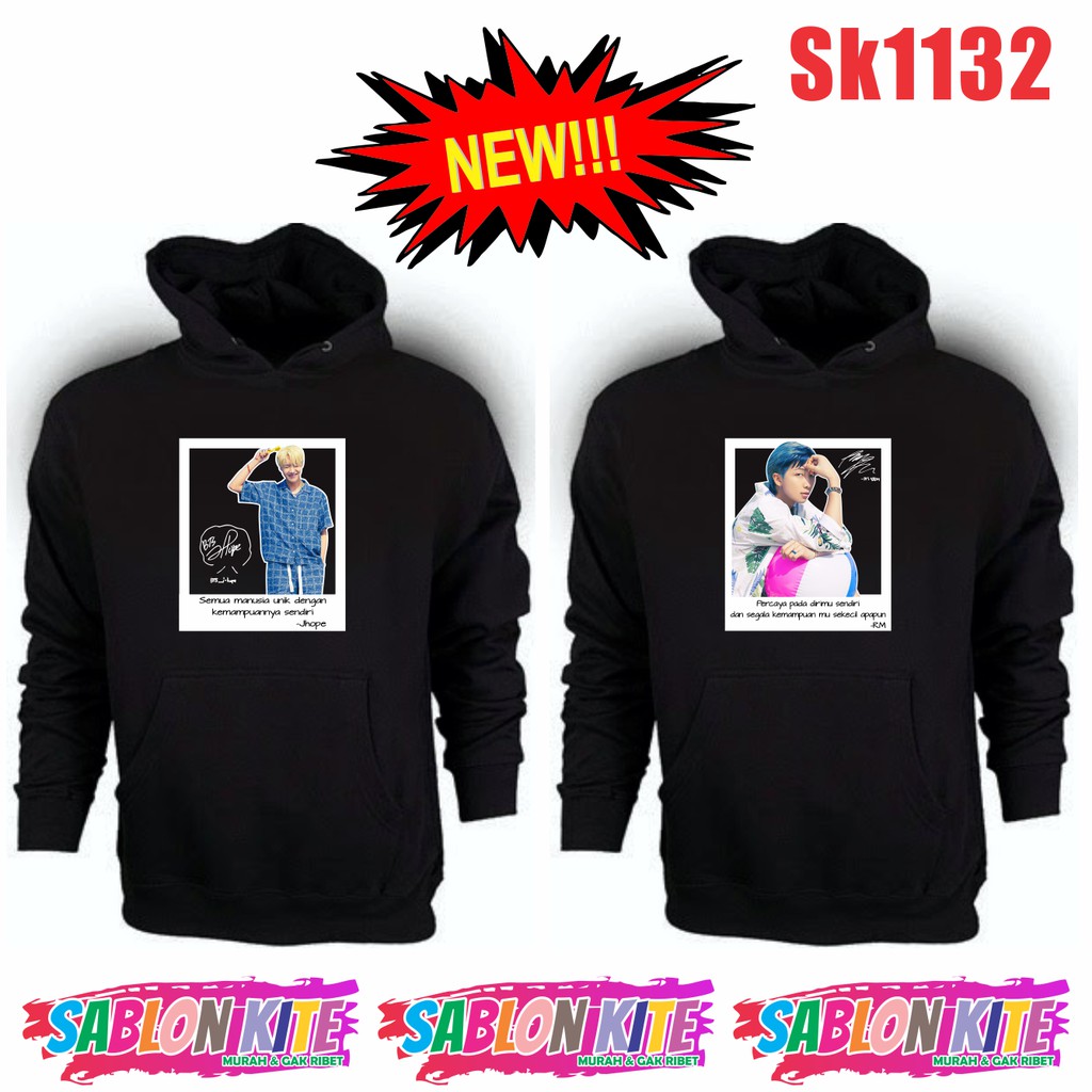 MURAH!!! HOODIE SWEATER KPOP QUOTE PERMISSION TO DANCE SK1132 JK V SG JIMIN JHOPE RM JIN UNISEX