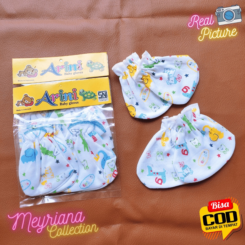 3 PCS Sarung Tangan 3 PCS Sarung Kaki Kaos Kaki Bayi Baru Lahir Myeriana Collection